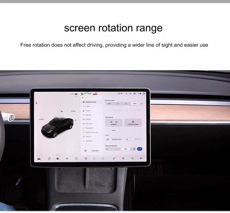 Tesla maßgeschneiderte Modell 3/Y-Bildschirmdrehhalterung Zentraler Steuerbildschirm universell einstellbares Modifikationszubehör