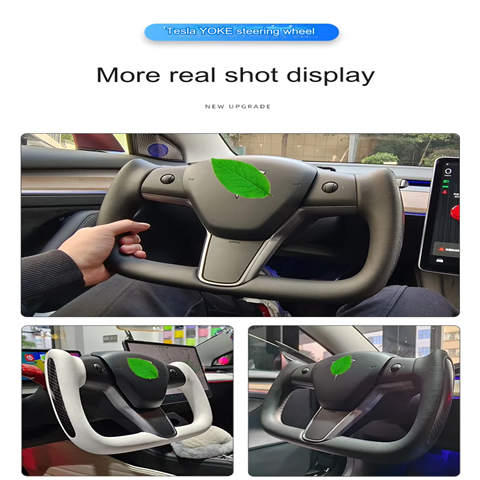 The latest suitable for Tesla Yoke steering wheel aircraft UK original customized carbon fiber Model3/Y modified accessories 