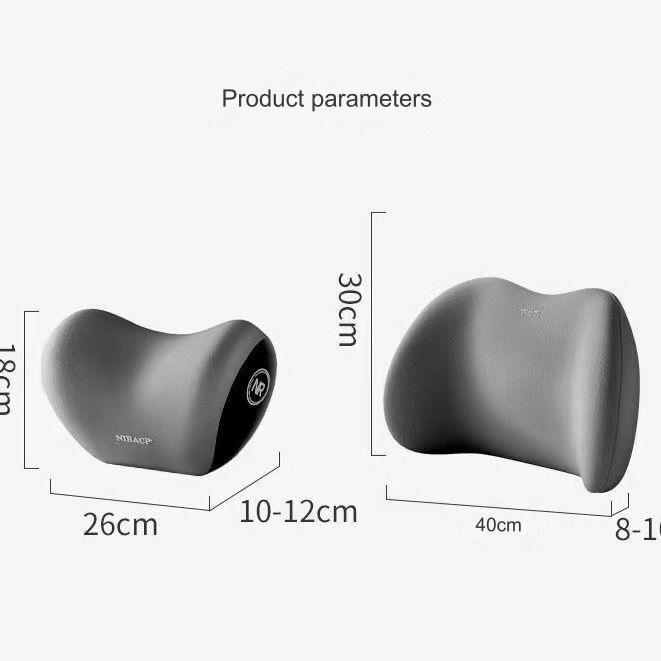 Suitable for Tesla Model Y/Model 3/Model X/Model S dedicated memory foam car headrest and lumbar support