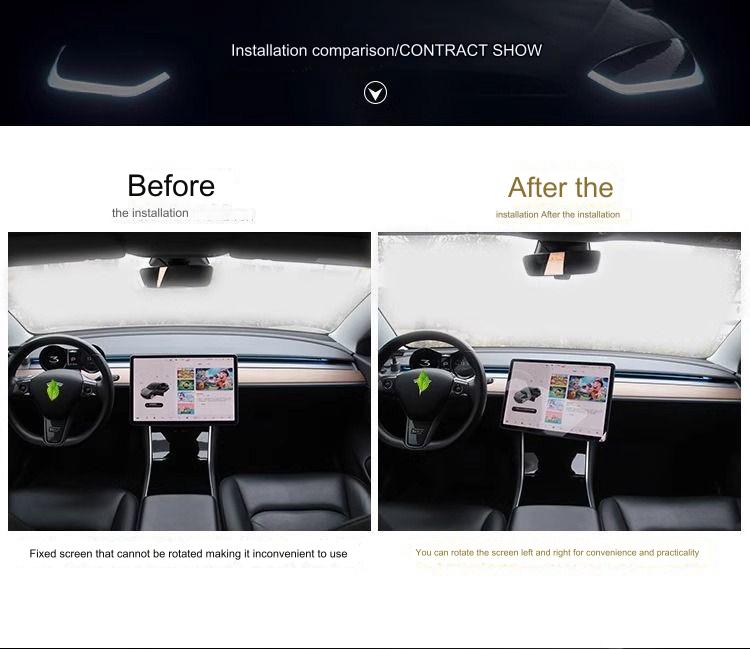 Tesla customized Model 3/Y screen rotating bracket Central control screen universal adjustable modification accessories