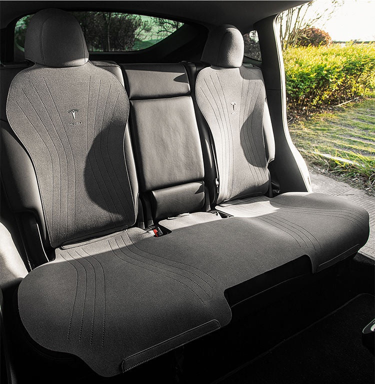 Tesla personalized model3/Y saddle pad thin breathable half-wrapped suede seat cushion, a must-have for car owners