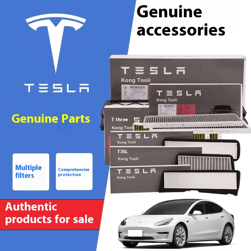 Tesla car series original activated carbon inner filter element external upper and lower air conditioning filter