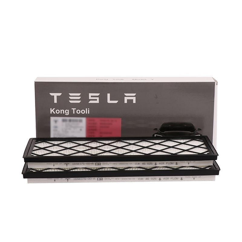 Tesla car series original activated carbon inner filter element external upper and lower air conditioning filter