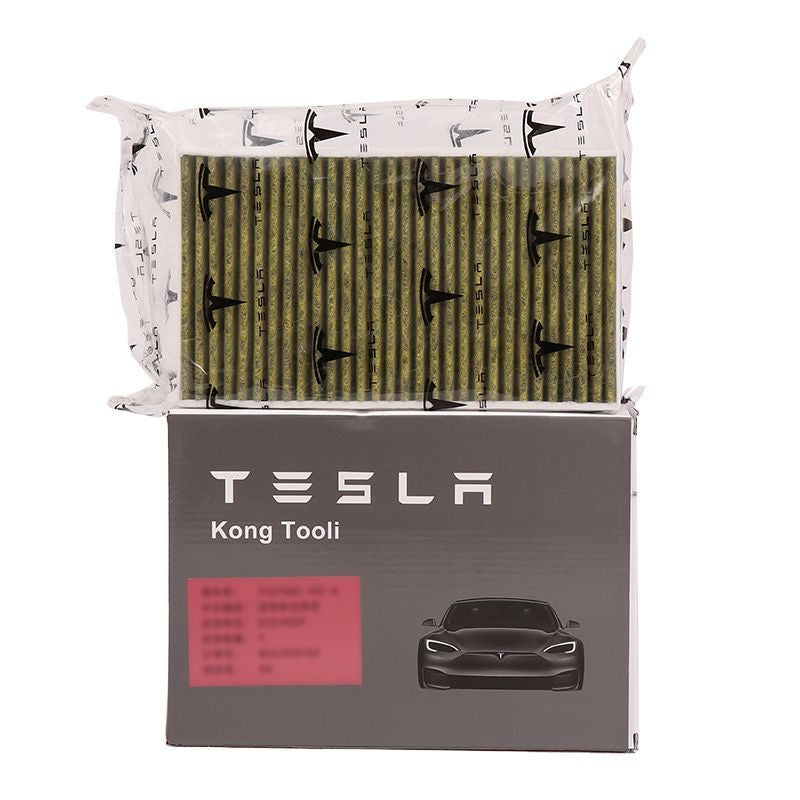 Tesla car series original activated carbon inner filter element external upper and lower air conditioning filter