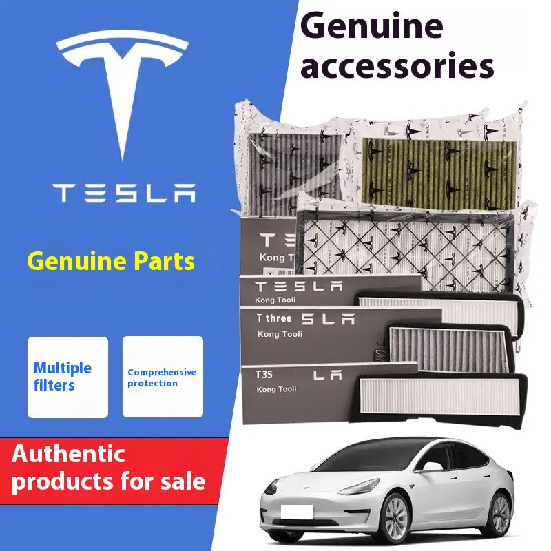 Tesla car series original activated carbon inner filter element external upper and lower air conditioning filter