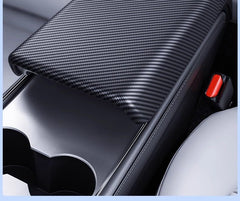 Tesla personalized customization Model 3/Y armrest box cover silicone pad anti-slip protection cup plug air outlet cover carbon fiber interior modification