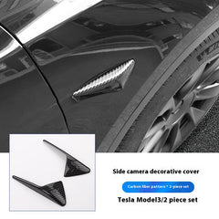 Tesla personalized model 3/Y side fender camera cover protection decorative cover shell decorative accessories, effectively protect the side camera