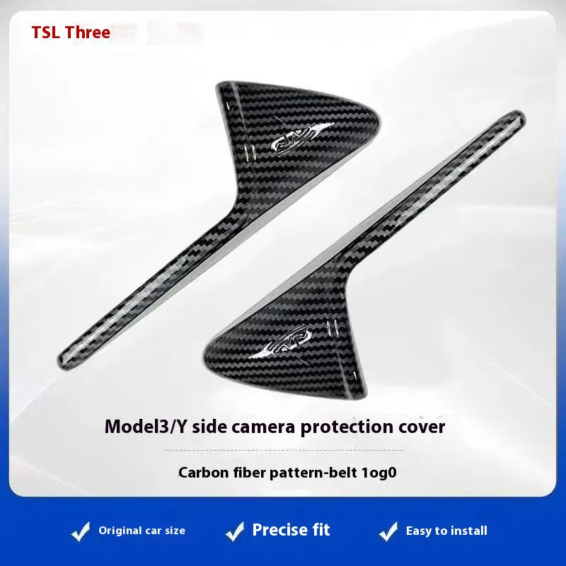 Tesla personalized model 3/Y side fender camera cover protection decorative cover shell decorative accessories, effectively protect the side camera