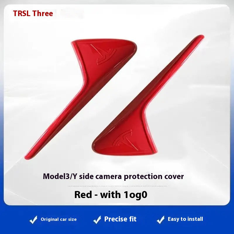 Tesla personalized model 3/Y side fender camera cover protection decorative cover shell decorative accessories, effectively protect the side camera