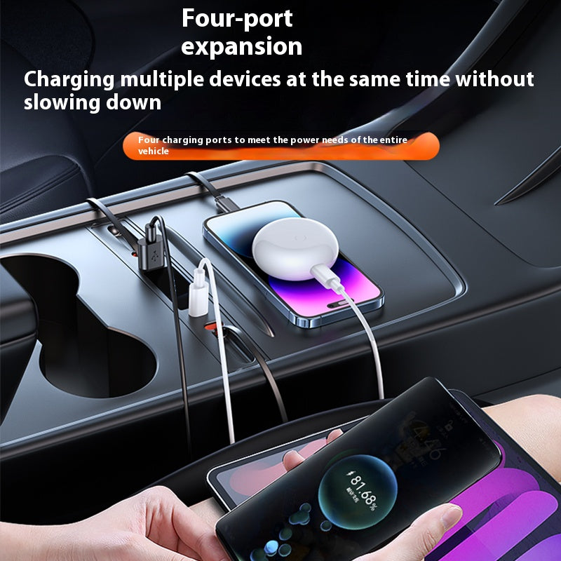 Tesla's latest MODEL3Y central control smart expansion dock Type-c charging adapter USB expansion interface