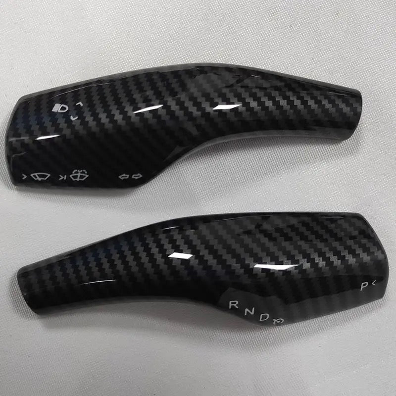 Suitable for Tesla Model 3Y windshield wiper lever carbon fiber pattern handgrip handle decorative patch lever modification