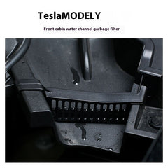 Tesla personalized customized Model 3/y front hood water channel front and rear trunk anti-blocking slot filter protection cover