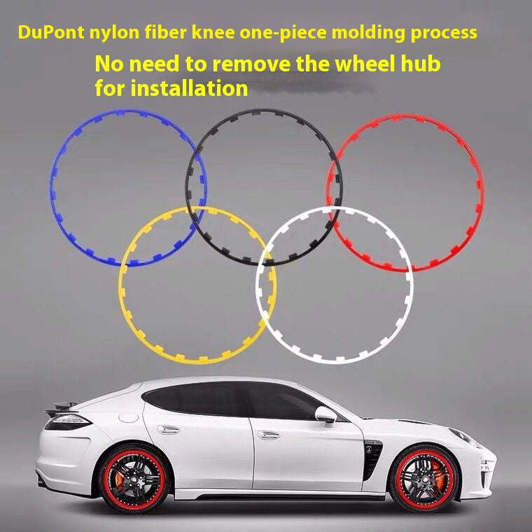 Tesla's full range of car wheel protection strips thickened wheel protection ring buckle wheel protection strip wheel anti-collision strip