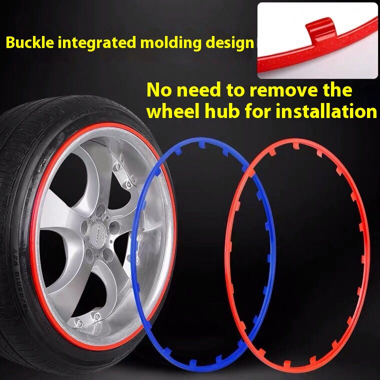 Tesla all series car wheel protection strips, thickened wheel protection rings, snap-on wheel protection strips, wheel hub anti-collision strips