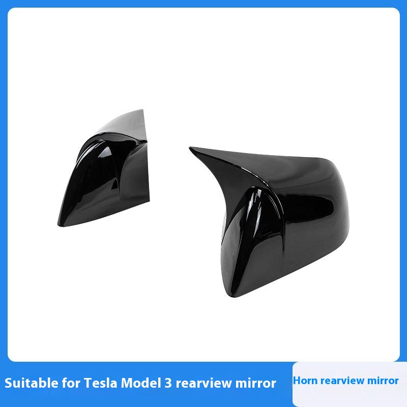 Tesla vehicle personalized rearview mirror cover, mirror cover, protective shell, anti-collision and anti-scratch decorative accessories