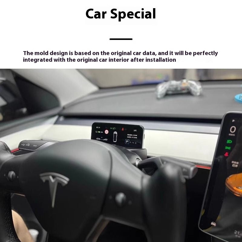 Tesla model3Y instrument panel LCD intelligent HUD head-up display speed air meter modification accessories