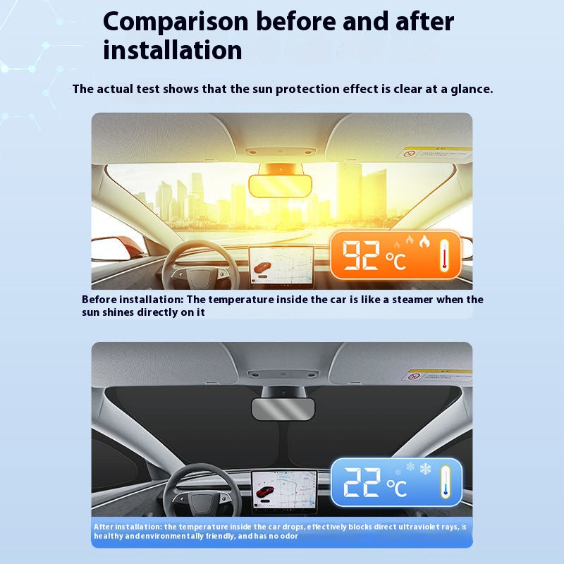 Tesla owners special customized sun visor camping privacy car side curtain sun protection heat insulation type (upgraded thickening)