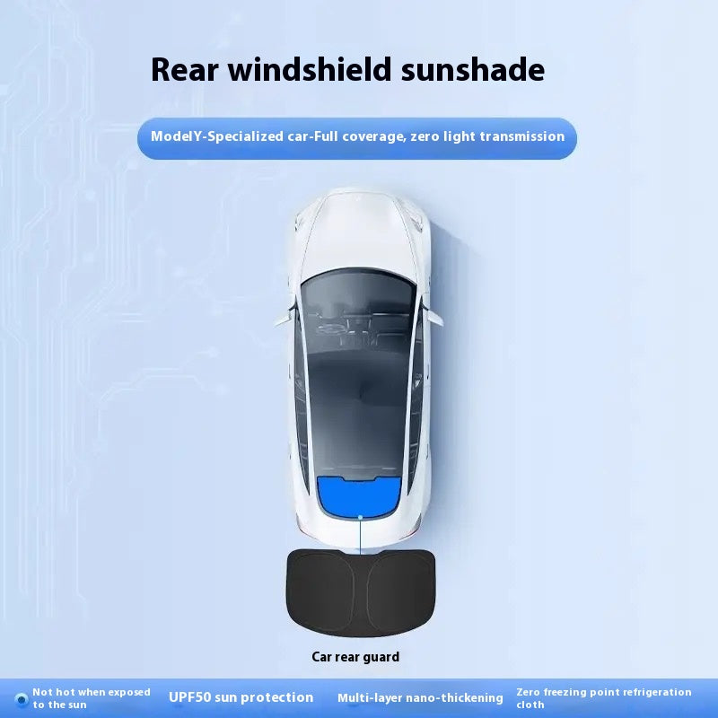 Tesla owners special customized sun visor camping privacy car side curtain sun protection heat insulation type (upgraded thickening)