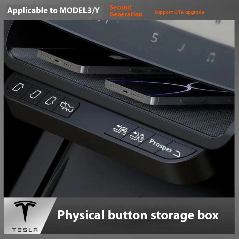 Tesla personalized custom modelY/3 central control physical button storage box