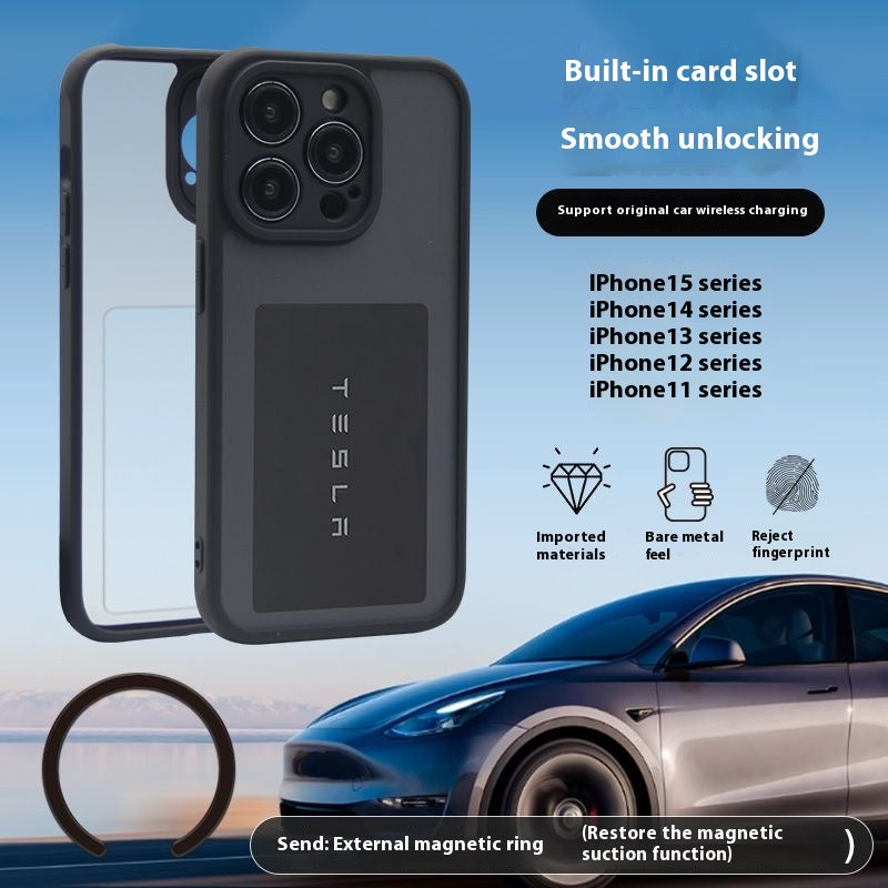 Tesla owners customized special card key cover mobile phone case