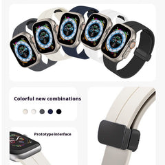 Apple Watch silicone magnetic buckle watch strap is suitable for all series of Apple Watch