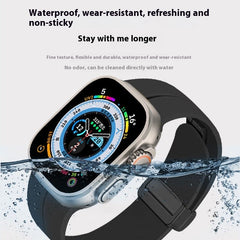 Apple Watch silicone magnetic buckle watch strap is suitable for all series of Apple Watch