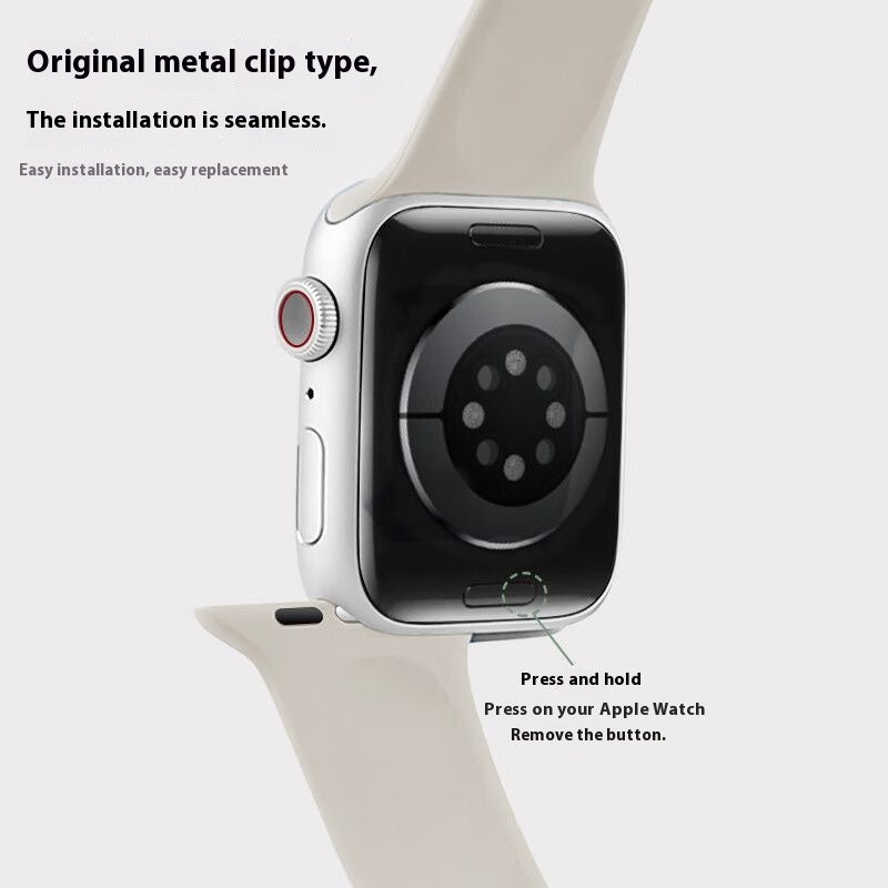 Apple Watch silicone magnetic buckle watch strap is suitable for all series of Apple Watch