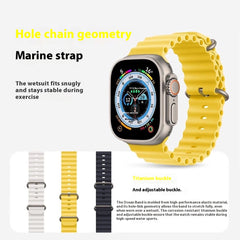 Das Marine-Silikonarmband ist für alle iWatch-Apple-Serien geeignet