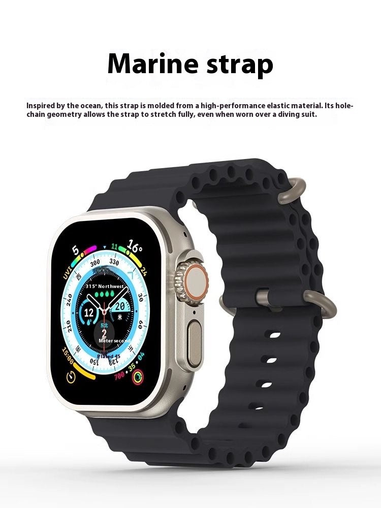 Das Marine-Silikonarmband ist für alle iWatch-Apple-Serien geeignet