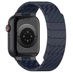 Apple Watch series business carbon fiber strap, carbon fiber pattern super strong magnetic high-end trend retro