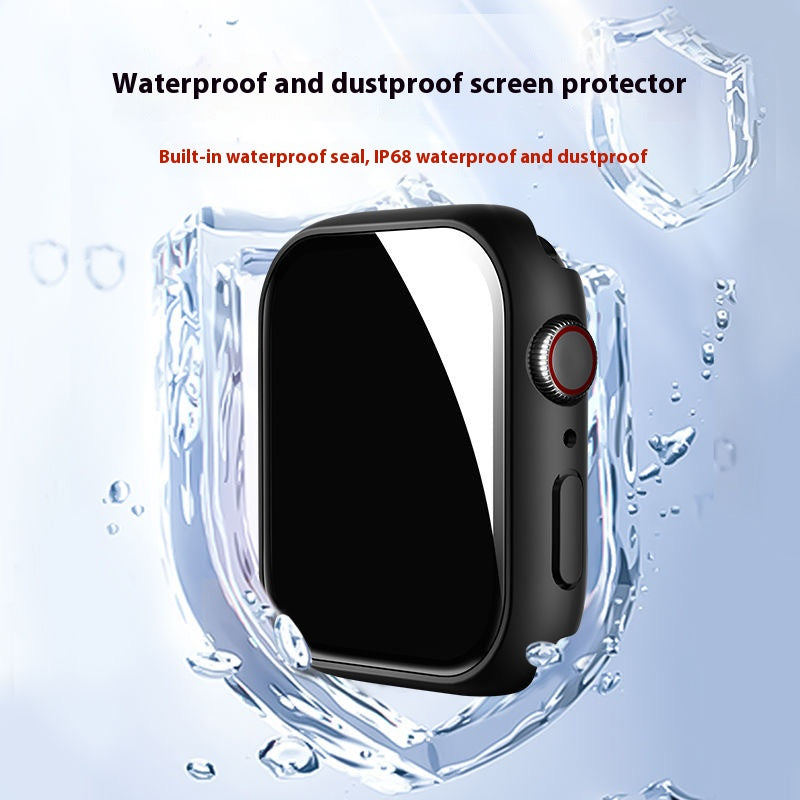 Apple Watch full range of tempered film integrated protective case super explosion-proof case