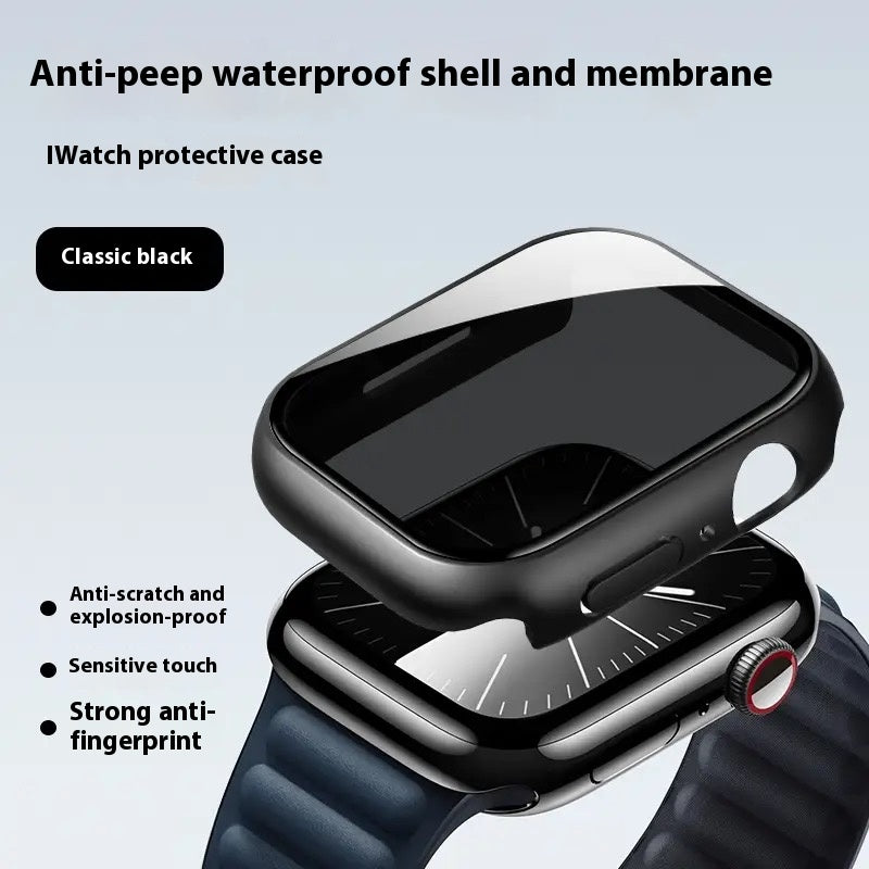 Apple Watch full range of tempered film integrated protective case super explosion-proof case