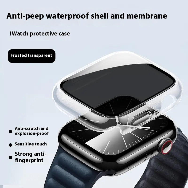 Apple Watch full range of tempered film integrated protective case super explosion-proof case