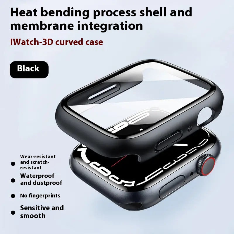 Apple Watch full range of tempered film integrated protective case super explosion-proof case