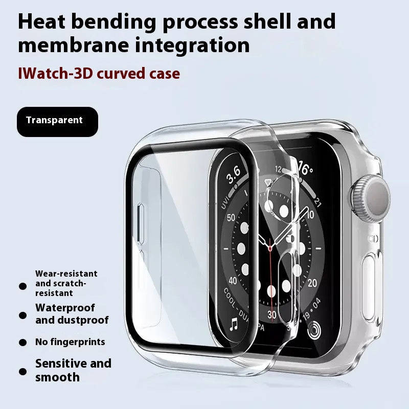 Apple Watch full range of tempered film integrated protective case super explosion-proof case