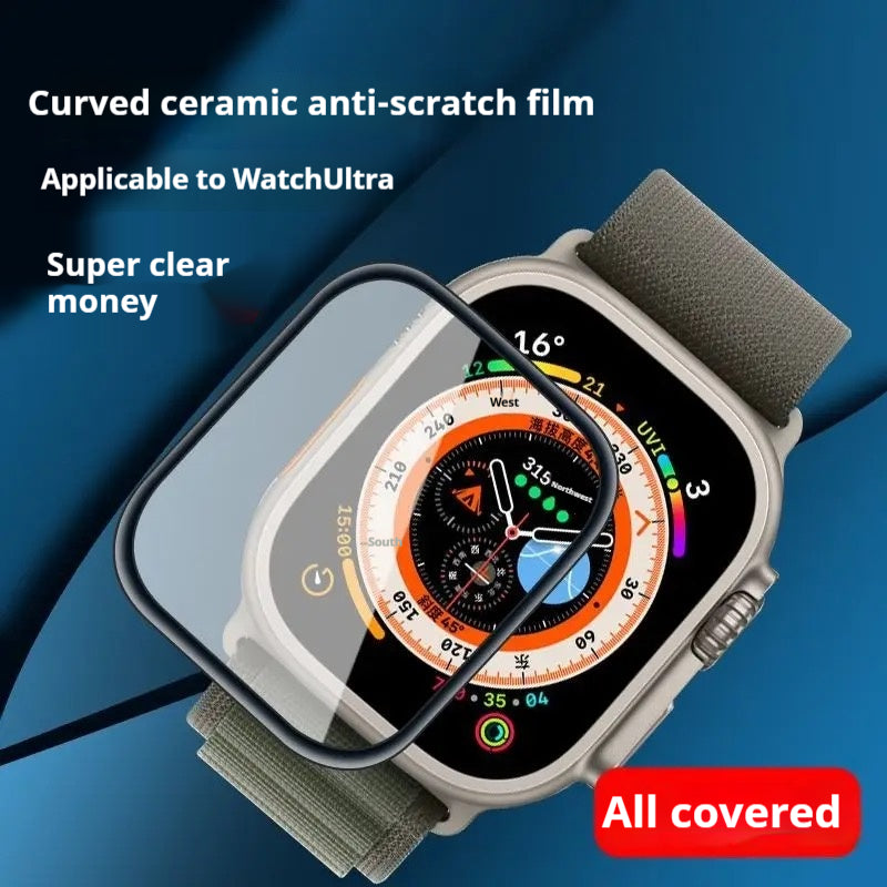 Apple Watch, komplettes Sortiment an Schutzfolien, Apple Watch-Folie, Keramik-Uhrenfolie