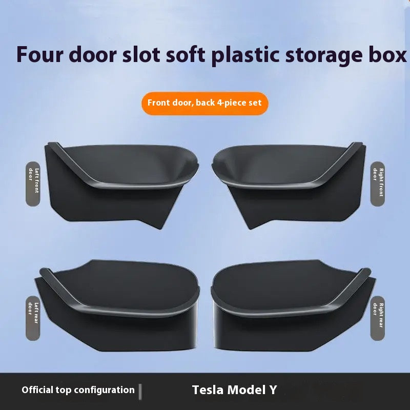 Tesla personalized Model Y door storage box door slot pad interior accessories side storage modification accessories