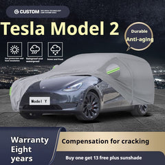 Tesla personalized customized vehicle special car cover car cover thick anti-freeze snow sun protection