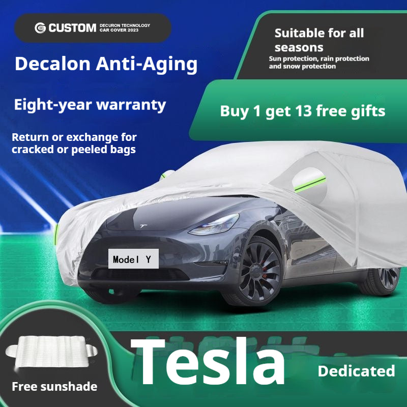 Tesla personalized customized vehicle special car cover car cover thick anti-freeze snow sun protection