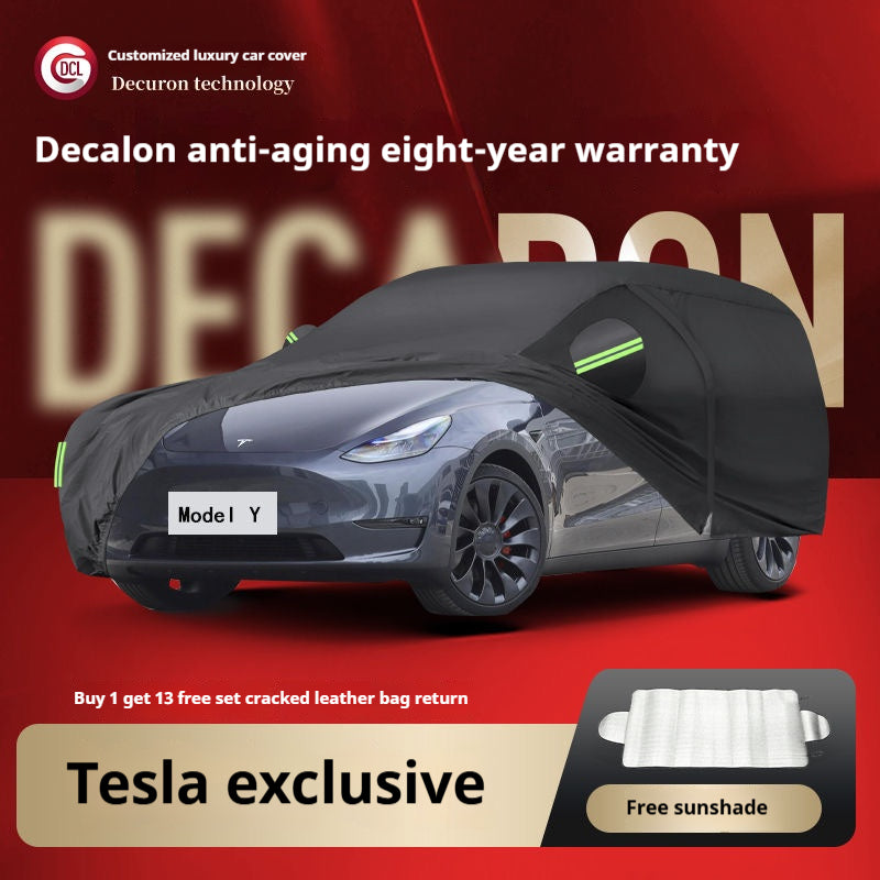 Tesla personalized customized vehicle special car cover car cover thick anti-freeze snow sun protection