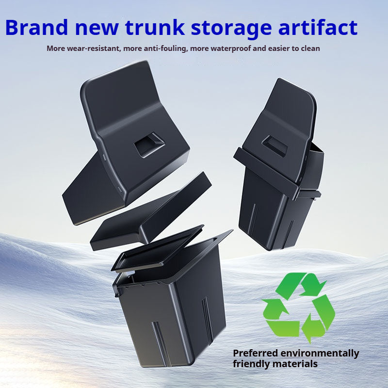 Tesla Model Y trunk storage box side pocket storage high-end drawer modification accessories