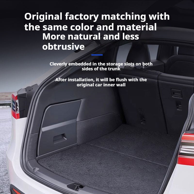 Tesla Model Y trunk storage box side pocket storage high-end drawer modification accessories