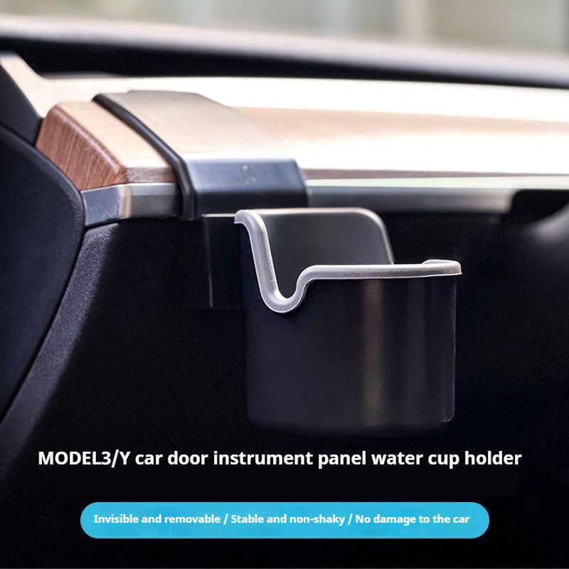 Tesla personalized Model 3/y dashboard car storage box snap-on accessory cup holder