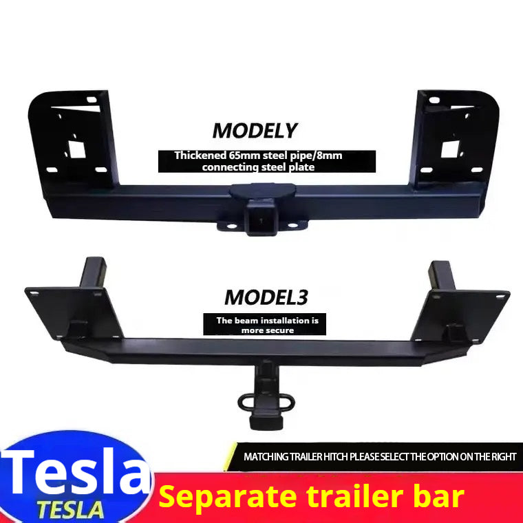 Tesla owners customize special trailer hitch bar, suitable for Y/3/X RV trailers and bicycle rear trailer bars