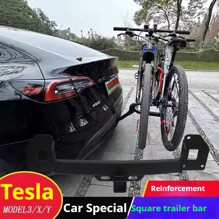 Tesla owners customize special trailer hitch bar, suitable for Y/3/X RV trailers and bicycle rear trailer bars