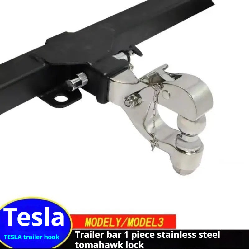 Tesla owners customize special trailer hitch bar, suitable for Y/3/X RV trailers and bicycle rear trailer bars