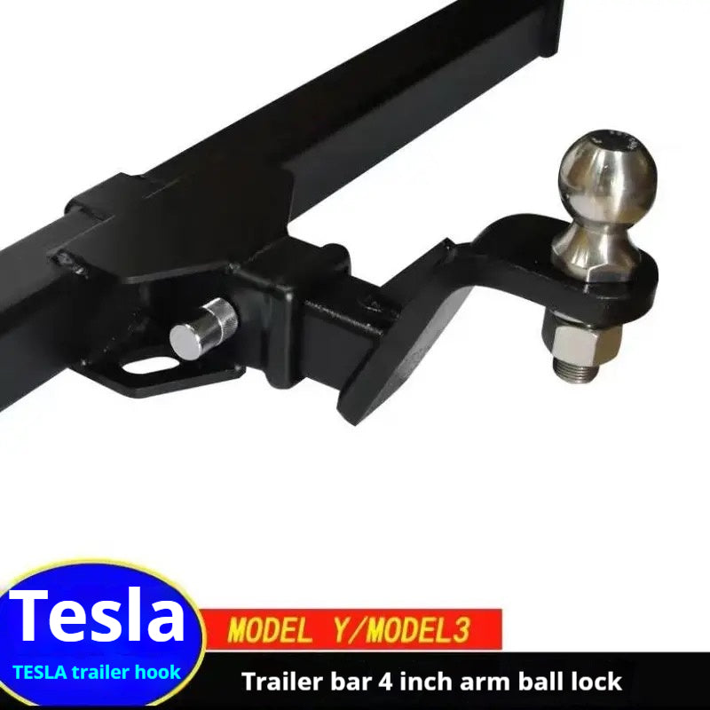 Tesla owners customize special trailer hitch bar, suitable for Y/3/X RV trailers and bicycle rear trailer bars