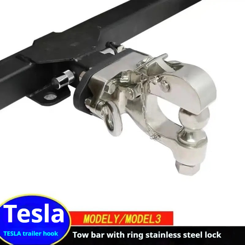 Tesla owners customize special trailer hitch bar, suitable for Y/3/X RV trailers and bicycle rear trailer bars