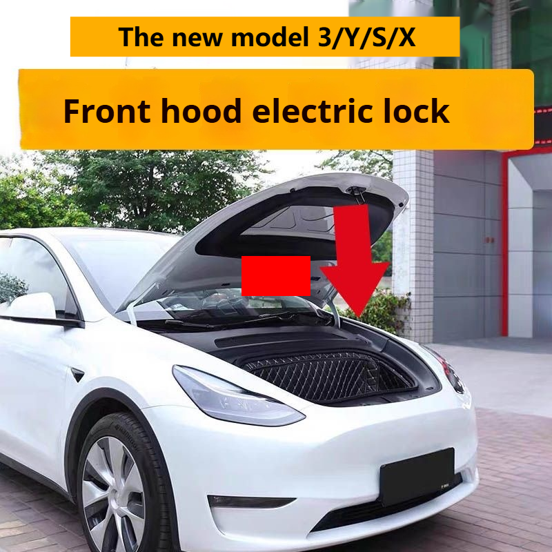 Tesla customized front and rear trunk electric suction locks and front hood electric suction locks customized accessories