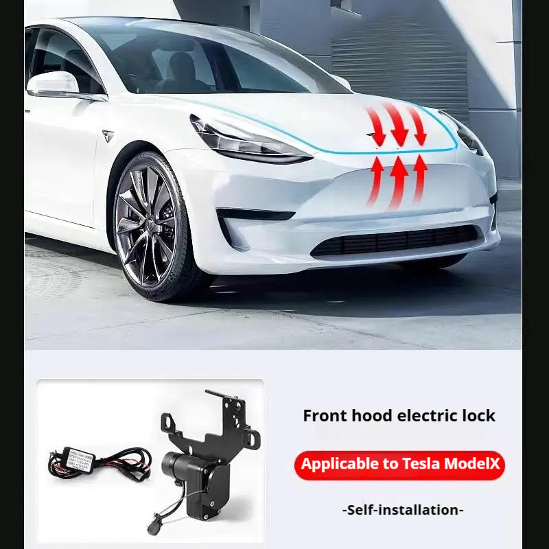 Tesla customized front and rear trunk electric suction locks and front hood electric suction locks customized accessories